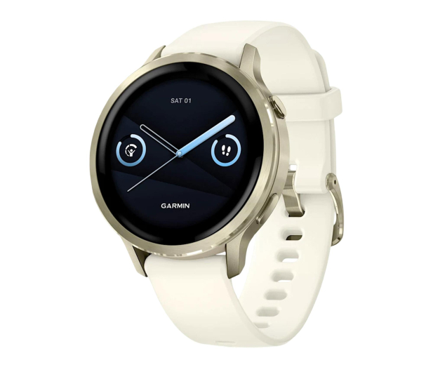 GARMIN Venu 4 Lunar gold 41mm z kremowym paskiem 010-03013-00 - 1363882 - zdjęcie